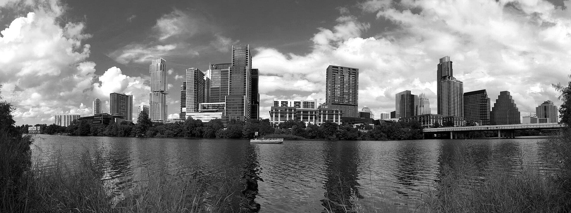 The Austin skyline across Lady Bird Lake